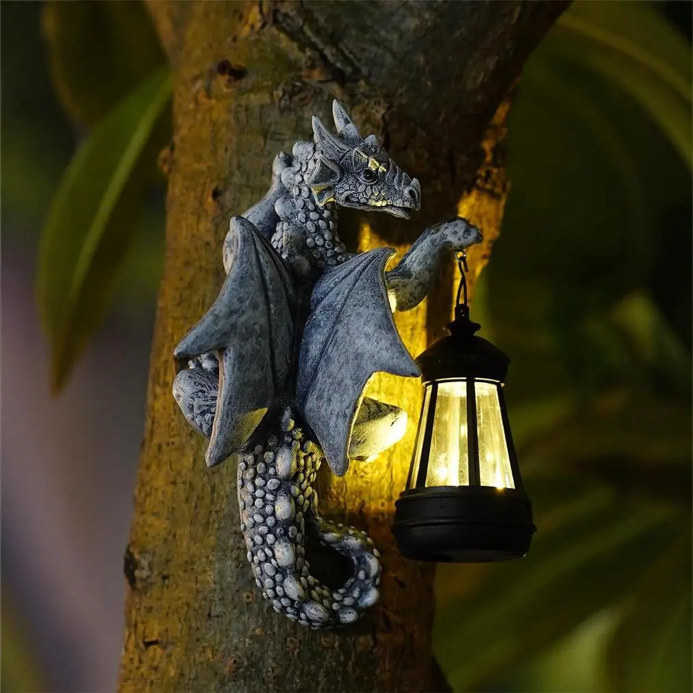Halloween Dragon Wall Light, Scary Halloween Prop, Castle Style Decor, Perfect for Yard & Door Decoration, Unique Halloween Lighting
