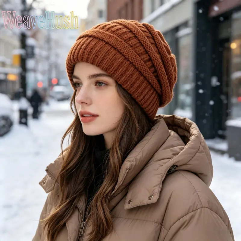 High‑Elastic Wool‑Blend Ear‑Protection Knitted Beanie, Winter‑Wear Head‑Wear Essentials, Fashion Versatile Warm Fall‑Winter Hat, Unisex Stretch‑Fit Beanie for Men & Women for Daily‑Commute and Outdoor‑Activities