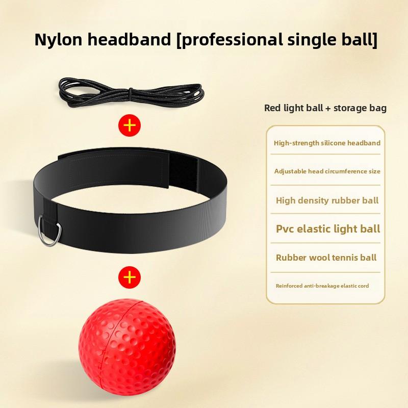 Head-mounted boxing reaction ball concentration attention training ball Decompression adult fitness rebound speed ball