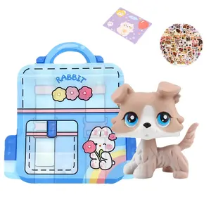 Lps Collie #67 Statue, Blue Different Eyes, Mini Pet Shop Rare Collectible Figure with Accessories, Birthday, Christmas, Halloween Gift