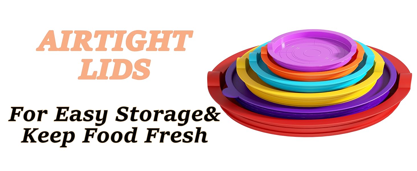 Umite Chef Mixing Bowls with Lids Set, 26Pcs Colorful Stainless Steel Bowls Set, Nesting Bowls with Grater Attachments, Large Kitchen Bowls Set with Non-Slip Bottoms for Mixing & Serving