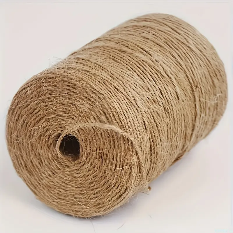 Thick Braided Jute Rope, Natural DIY Bag Accessory for Crafters, Multi-Purpose Cord for Weaving, Plant Support, and Gift Packaging, Diy Crafters