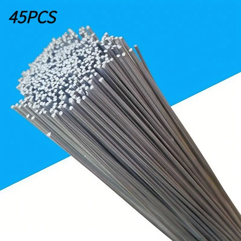 Car Radiator Repair Aluminum Welding Rods, Heavy Duty, 1.6mm X 250mm, 45 Pieces, Low Spatter, Crack-Resistant, Thick Aluminum Repair Material
