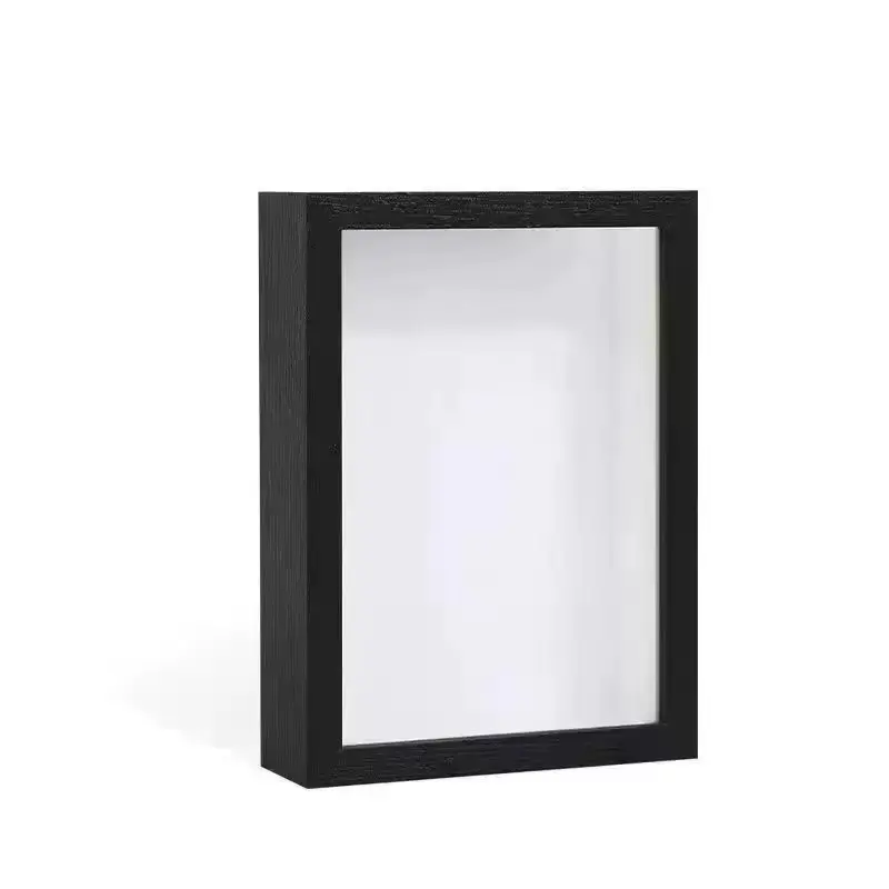 Wood Shadow Box Frame, 3.5cm Depth Decorative Dried Flower Display Frame for Home Tabletop Decor