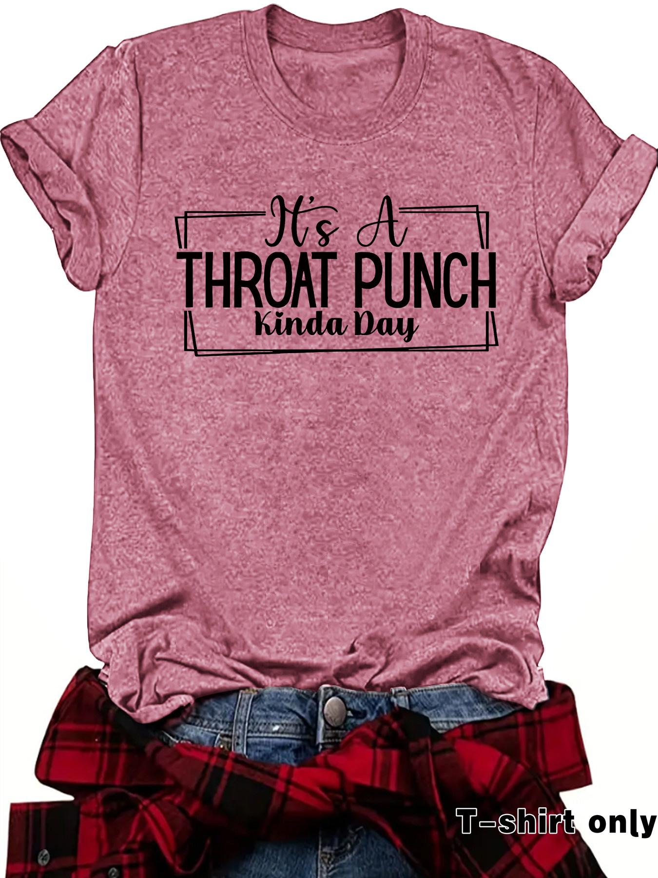 Women's Letter Print Round Neck Tee, Casual Short Sleeve Crew Neck T-shirt for Summer, Fashion Women's Top for Daily Wear