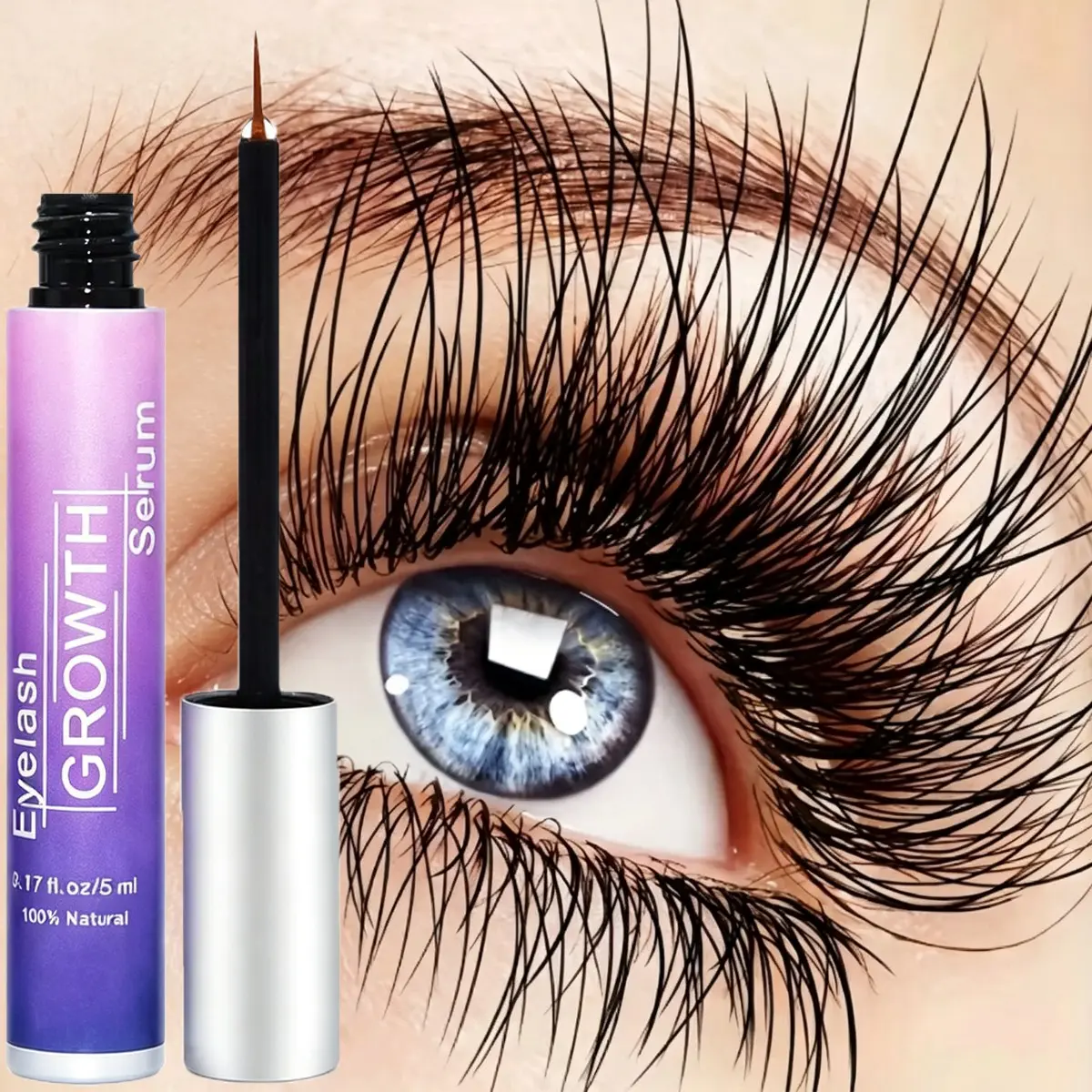 Eye Lash Growth Serum, Lash Growth, Eyelash Serum ,Slender And Curling Eyelashes, Longer And Thicker Eyelashes, Deeply Moisturizing, Safe Ingredients, Gentle Lash Care, Longer Looking Lashes