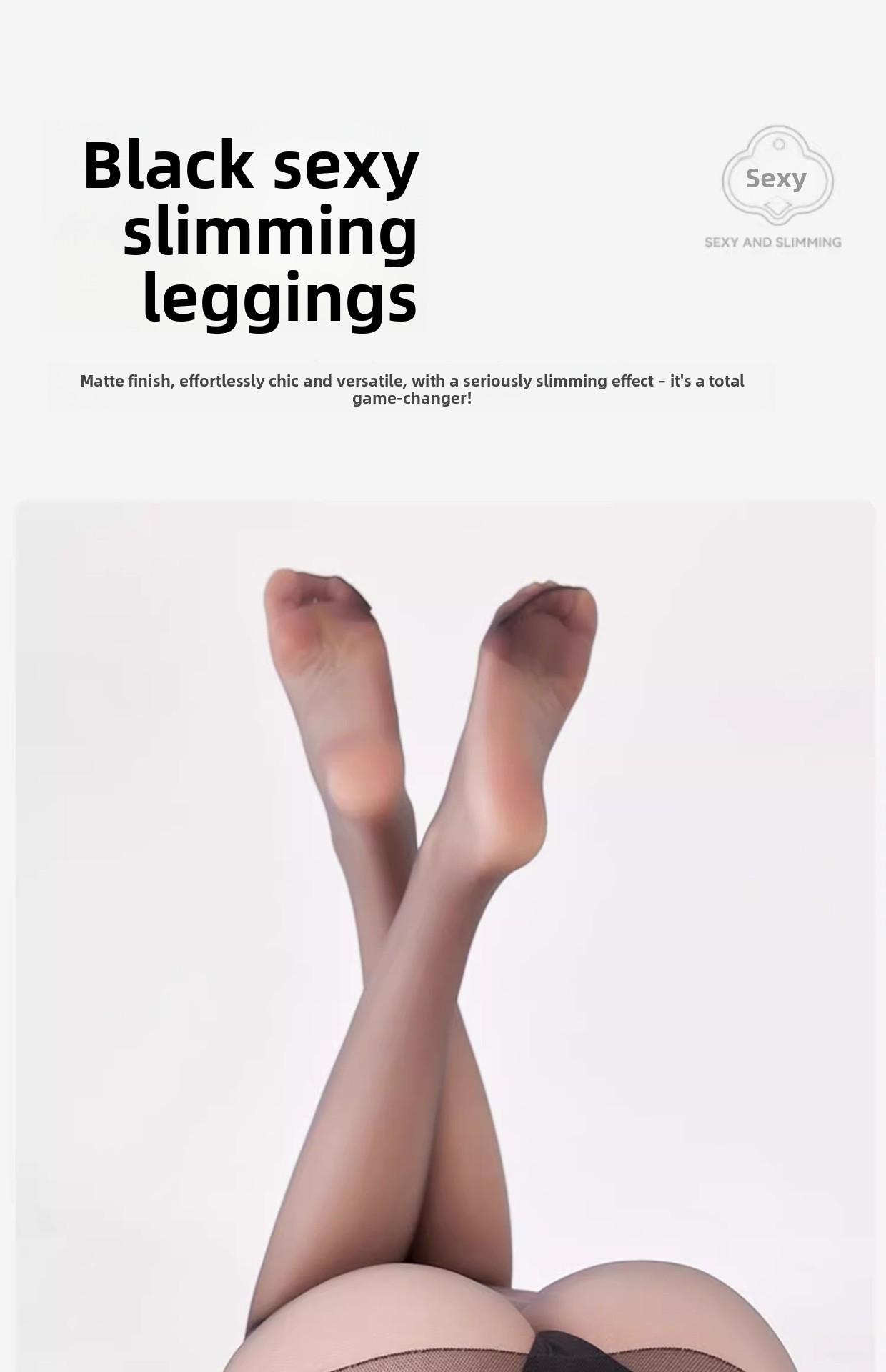 0D black silk stockings for women, summer thin style, sun-shielding and skin-beautifying, seamless and anti-run, ultra-thin summer style, sexy black stockings