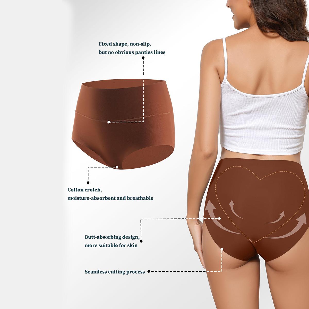 LEVAO Women's High Waist Seamless Underwear No Show Breathable Panties Full Coverage Invisible Brief, Comfortable Daily Panties 6/12 Pack S-XXL SpringStatements LEVAO Women's High Waist Seamless Underwear No Show Breathable Panties Full Coverage Invisible Brief, Comfortable Daily Panties 6/12 Pack S-XXL SpringStatements