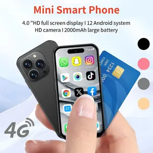 Mini Smartphone, 4Inch HD Full-Screen, Android 12, 4G Smartphone,Dual SIM Card Smartphone,2GB/3GB RAM+16GB/64GB ROM,2MP+5MP Camera,2000mAh Battery, Face Recognition ,Portable Smartphone