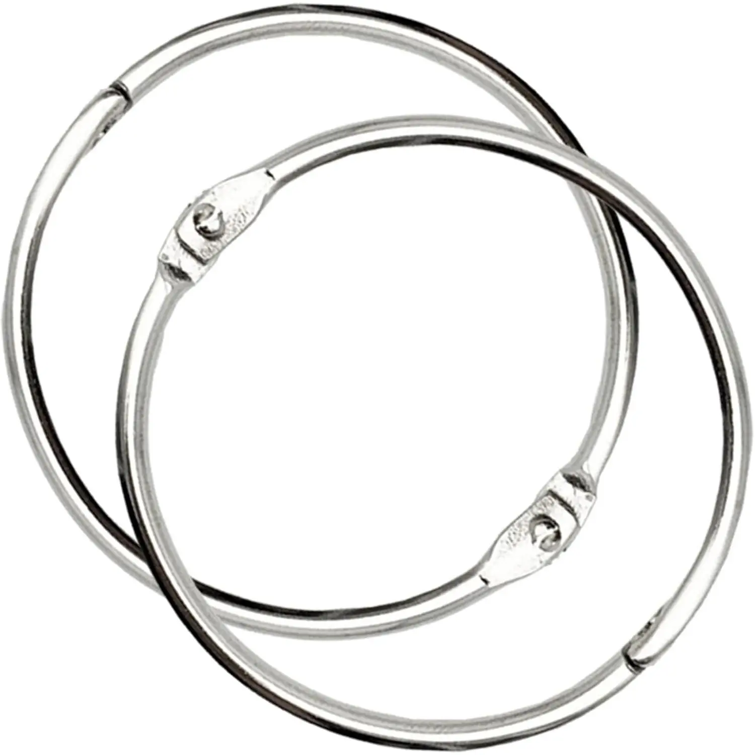 2 Inch 30 Pack Loose Leaf Binder Rings, Keychain Key Rings with Metal Nickel Plating, Ideal for Index Cards, School, Home, Office UseGift