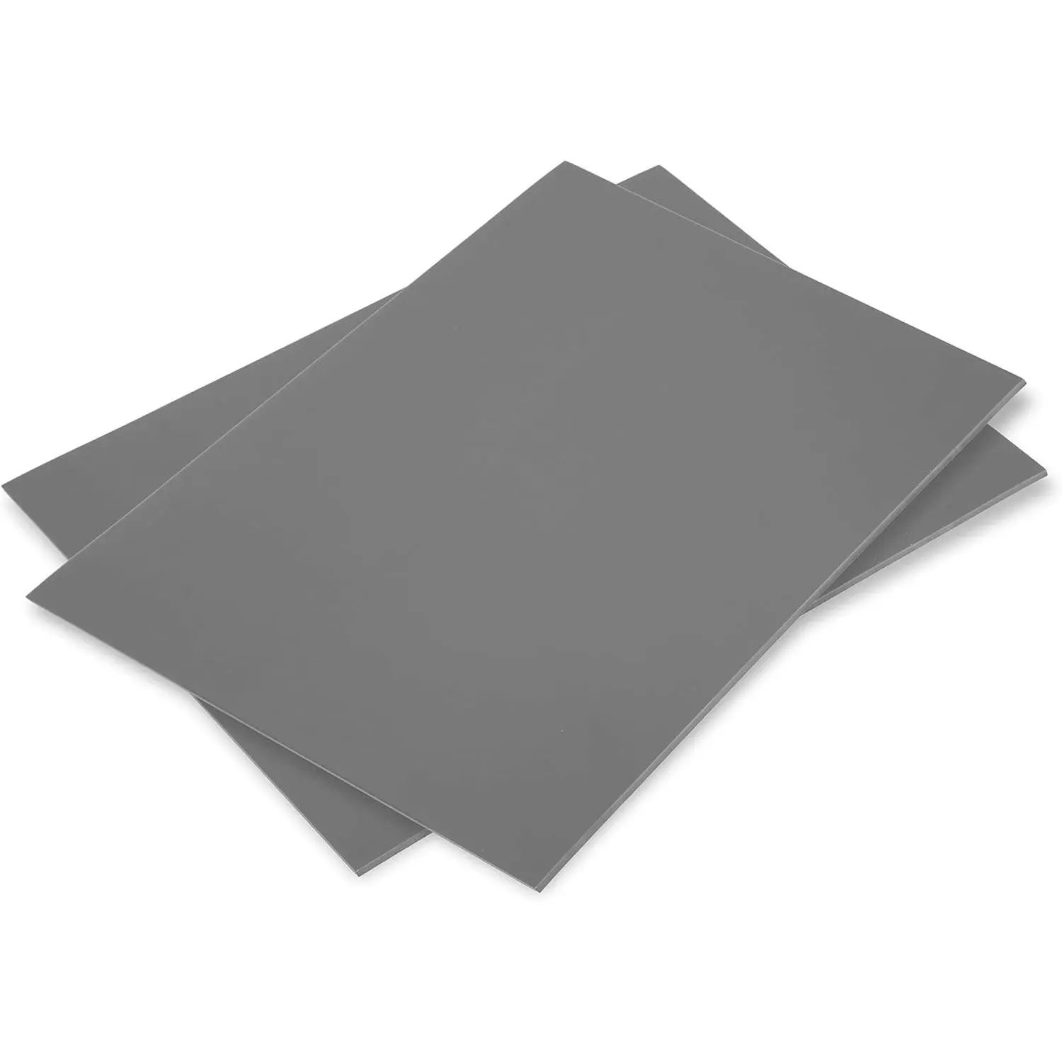 Soft Linoleum Carving Block, Linocut Block for Printmaking, 8 Inches by 10 Inches, Gray, 2-Pack
