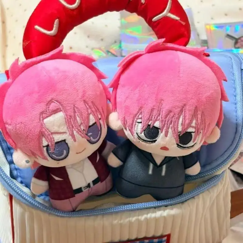 Tamon's B-Side Fukuhara Tamon Pink Hair Short Legs Pocket Soft Plush Doll Luggage Zipper Hanging Ornaments Couples Birthday Gift