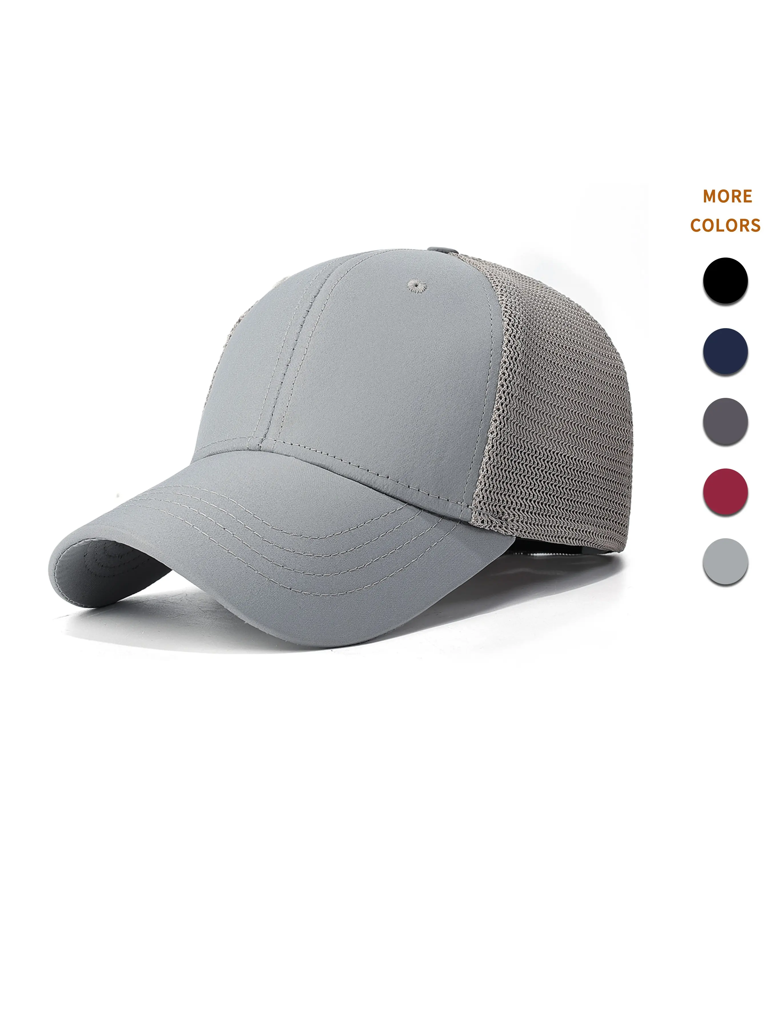 1 Mesh Baseball Cap, Casual Trendy Style, Breathable and Sun-Protective, Quick-Dry and UV-Resistant, Adjustable Back Closure, Unisex, Ideal for Outdoor Sports, Daily Commuting, and Travel Vacation.