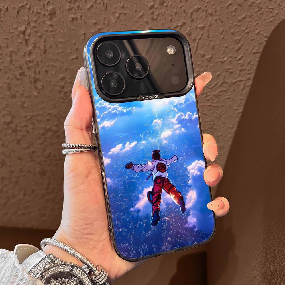 J-Juice Legends Never Die W-WRLD Phone Case For iPhone 17,16,15,14,13,12,11,Pro,Max,Plus,E,Air,Mini Black Gray IMD