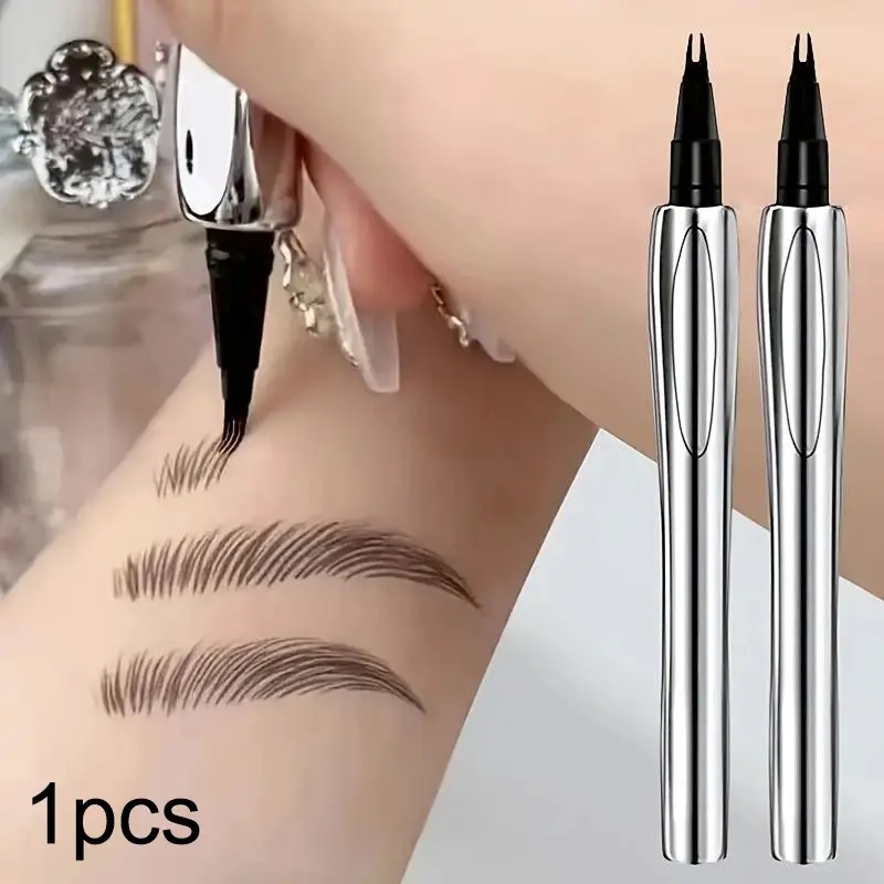 Waterproof Cosmetic Eyebrow Pencil, 1 Count Long-Lasting Eyebrow Shape Pen with Brow Styling Brush, Natural Look Eyebrow Makeup Tool, Brow Makeup Products