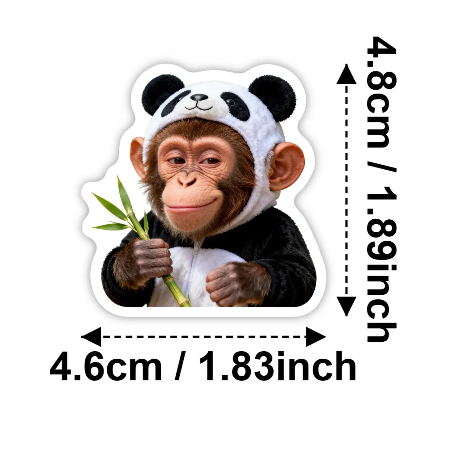50Pcs Crazy Funny Monkey & Orangutan Meme Doodle Stickers Waterproof Decals for Stationery Notebook Motorcycle Suitcase Fridge