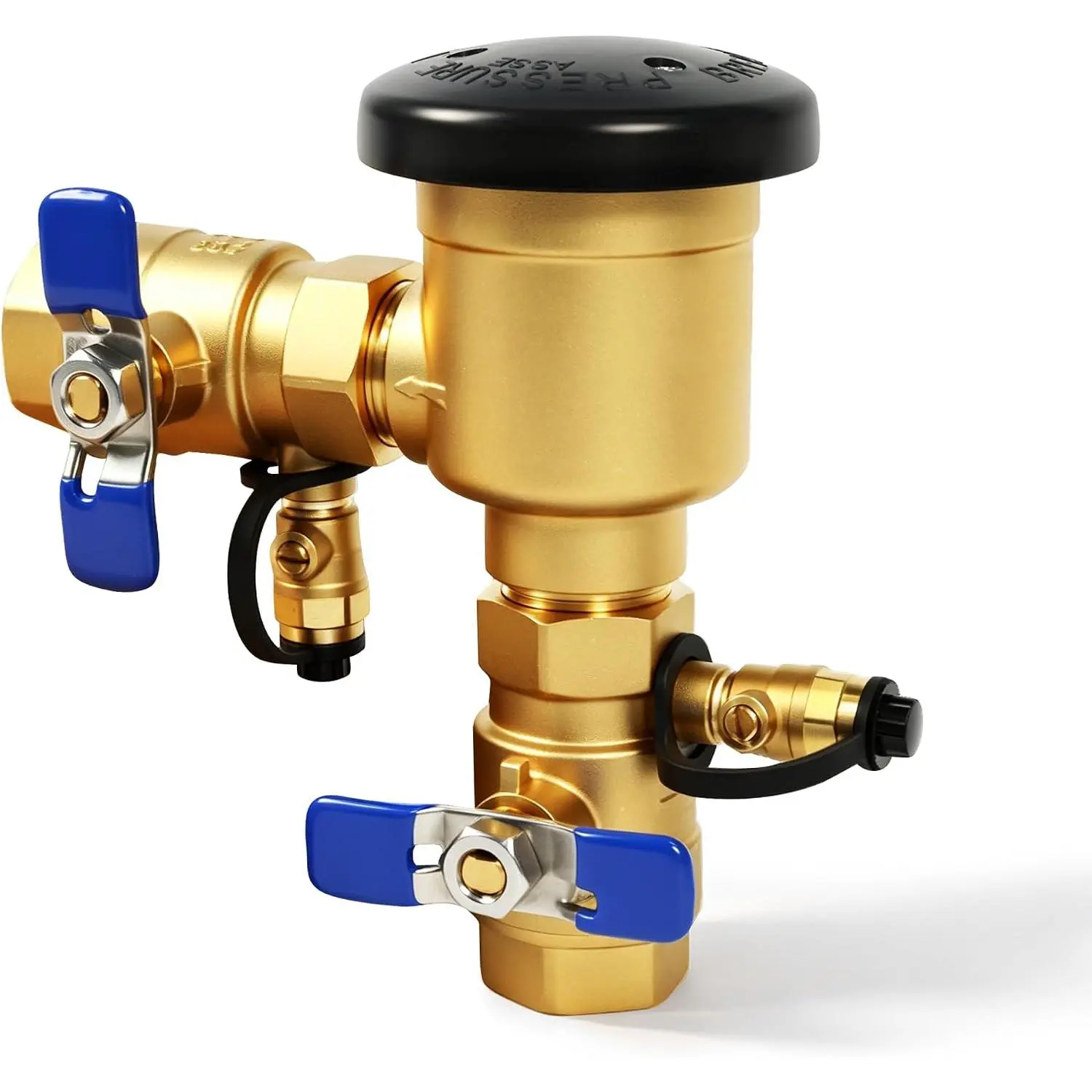 3/4" Brass  Vacuum Breaker, 400 PSI Backflow Preventer Valve | Irrigation Backflow Preventer for Sprinkler Systems, Brass Anti-Siphon Vacuum Breaker for Non-Potable Water Use