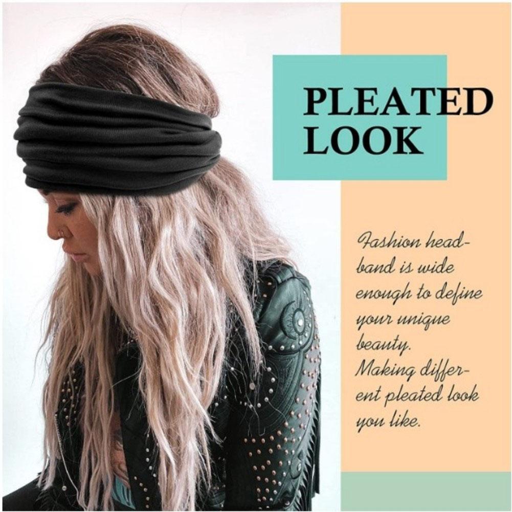 [Mother's Day Gifts]5 Pack Women's Sports Headbands, Elastic Sweat Absorbent Non-Slip Fashion Hairbands for Yoga Running Workout