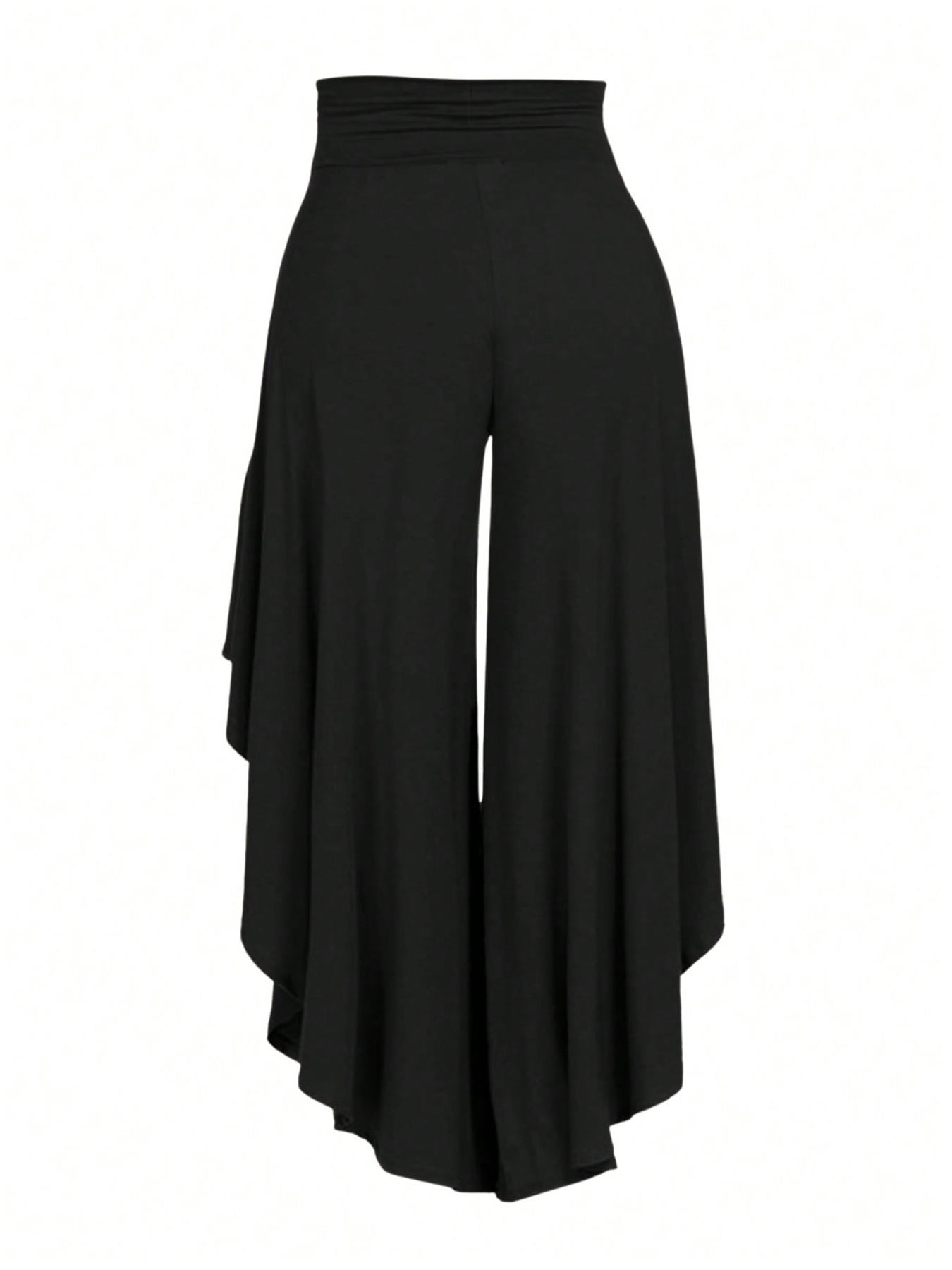 【Plus Size】 Solid Color Wide Leg Pants, Casual Comfy Trousers for Daily Wear, Women's Bottoms for All Seasons