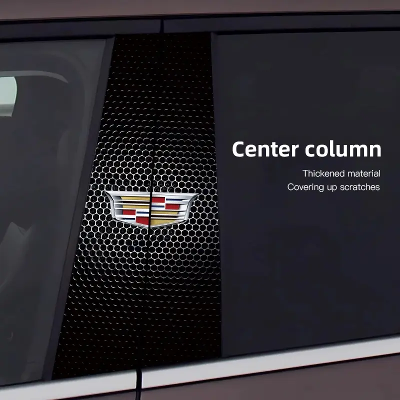 Car Stickers B-Pillar Center Column Decoration Cover Decals Auto Accessorie Automotive Decoration For Chrysler 300c Pacifica Phev Voyager Sebring Aspen 200 Airflow PT Cruiser Town and Country Crossfire Concorde