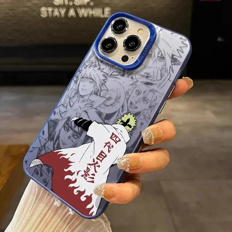 Frost Transparent Vintage Ninja Anime Phone Case for iPhone 17 16 15 14 13 12 11 Pro Max Air, Matte Anti-Smudge Shell, Anti-Fingerprint Drop Resistant Case