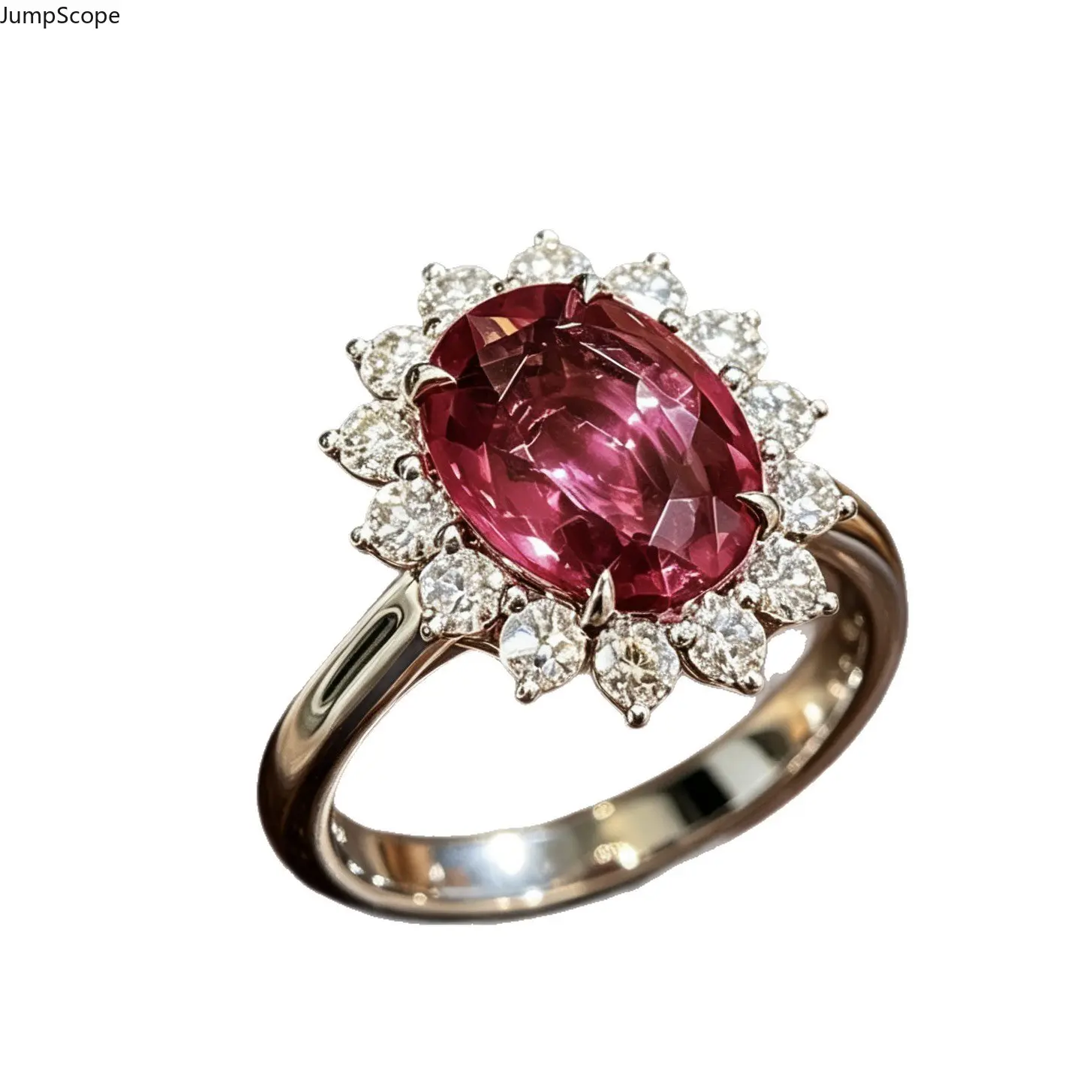 Timeless Classic Halo Setting Ring with Solitaire Center, an Ideal Engagement Gift and Fashion Jewelry for Women, MDF+Steel, Female, All Seasons, No