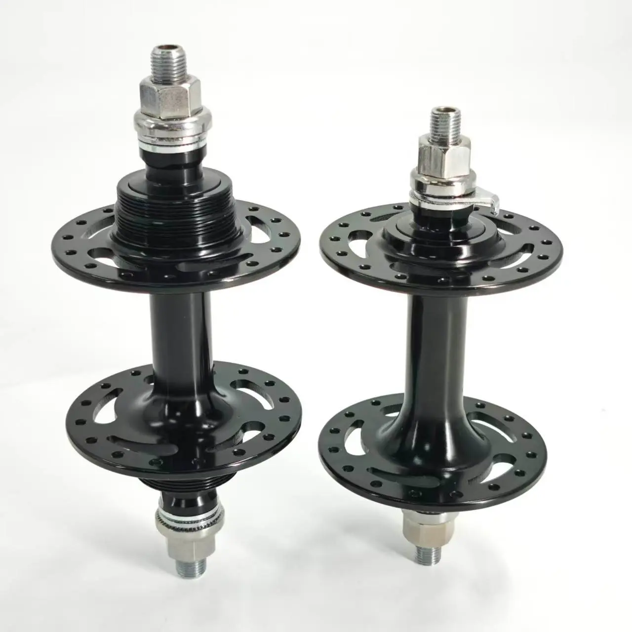Pair of Simple Aluminum Alloy 6061 Fixed Gear Bike HUB, Durable and Lightweight Bicycle Components, Ideal for Cycling Enthusiasts