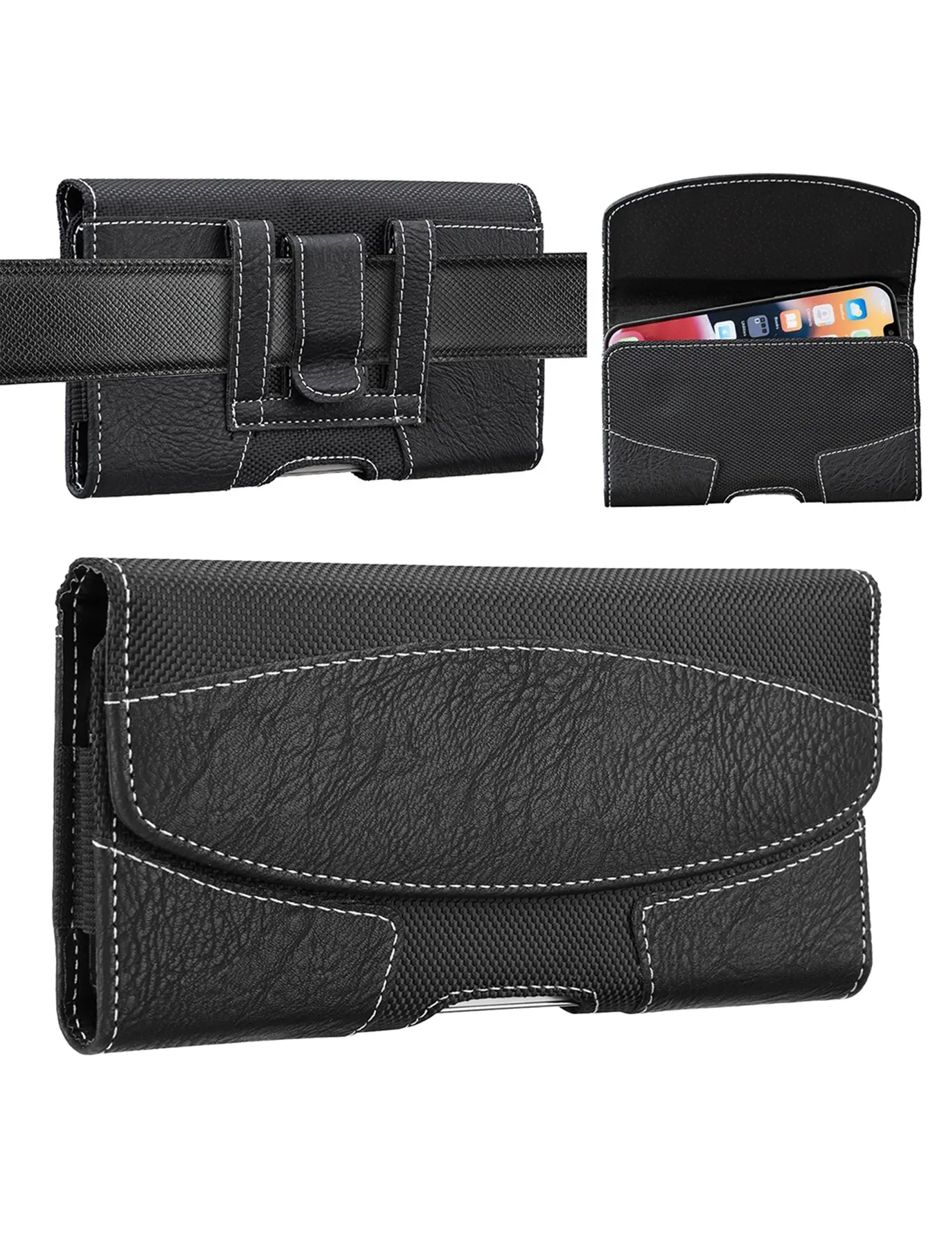 Retro style men's phone bag, men's outdoor phone storage waist bag, suitable for fishing, cycling, camping, construction sites and other scenarios. It is a birthday gift/Halloween gift/Christmas gift for fathers/husbands/sons