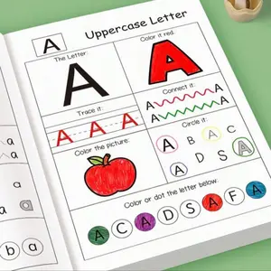 48-Page Preschool Letter Tracing Workbook, Colorful Abc Learning Book, Includes Capital & Small Letters, Educational Fun for Toddlers, Learning Materials