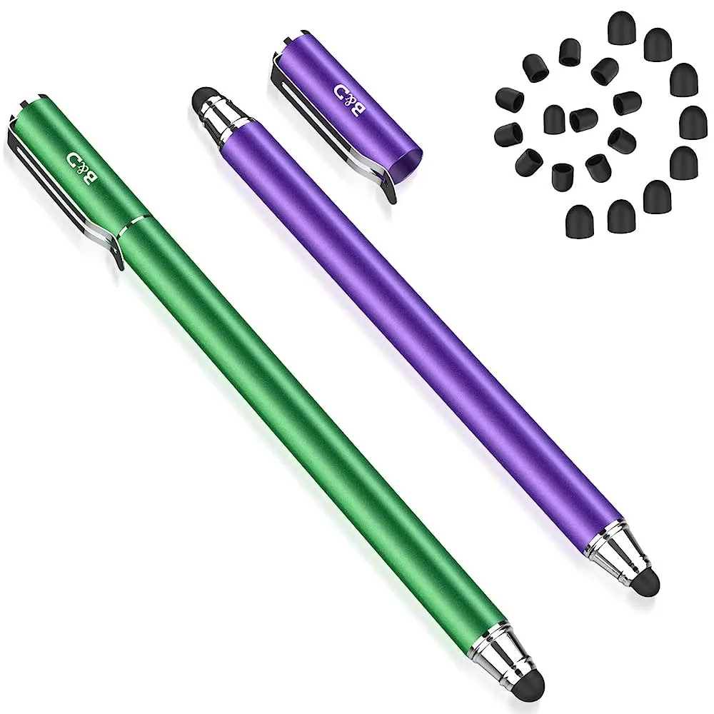 2Pack Universal Stylus Pen,Stylus Pen for Touchscreen High Precision and Sensitivity for Everyday Writing/Drawing,Universal Stylus Compatible with Touch Screens Smartphone Computer