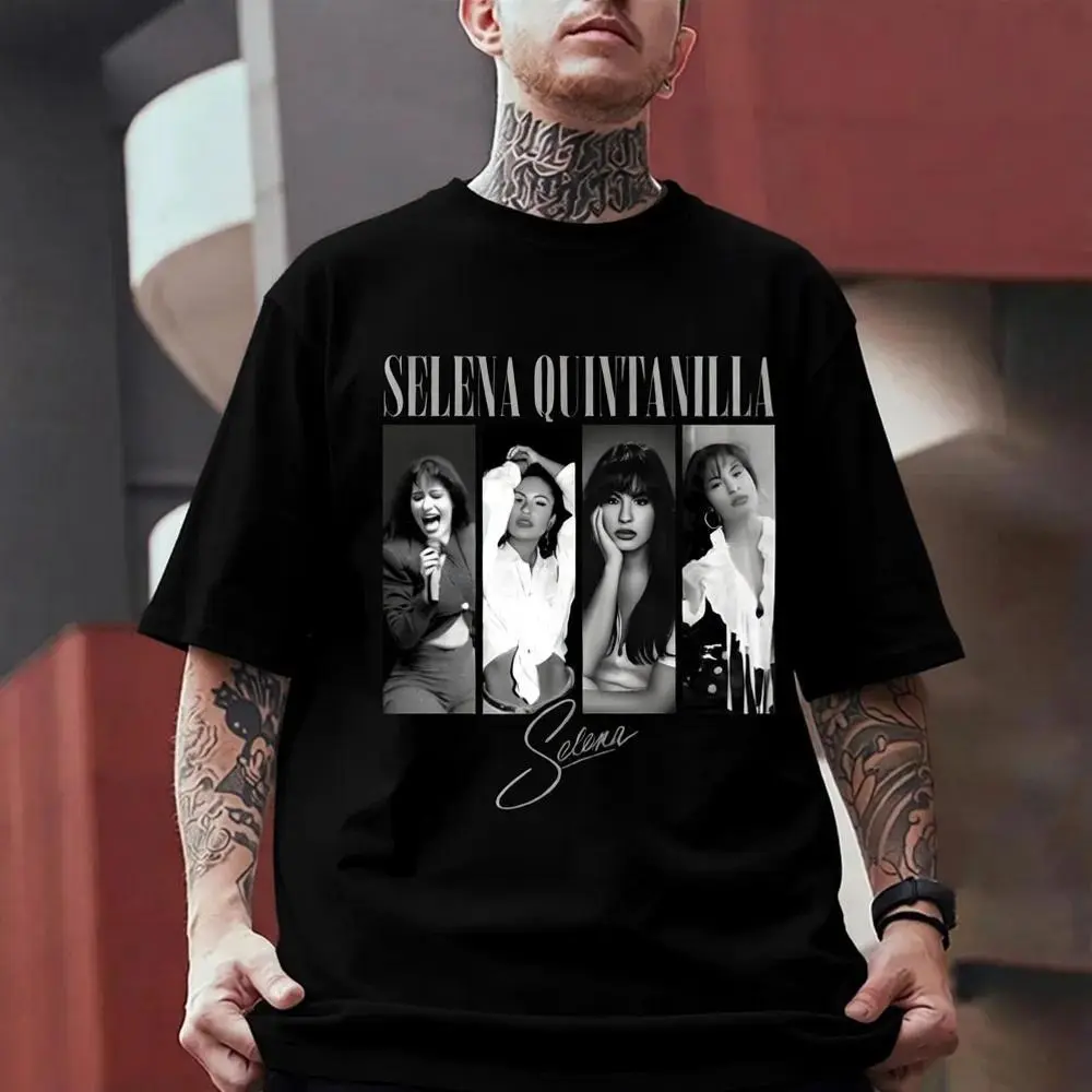 Men's Selena Quintanilla Vintage Streetwear Top - Customized Sporty Short-Sleeve T-Shirt, Sweatshirt, Hoodie, Shortsleeve, Graphics, Tee, Casual, Classic