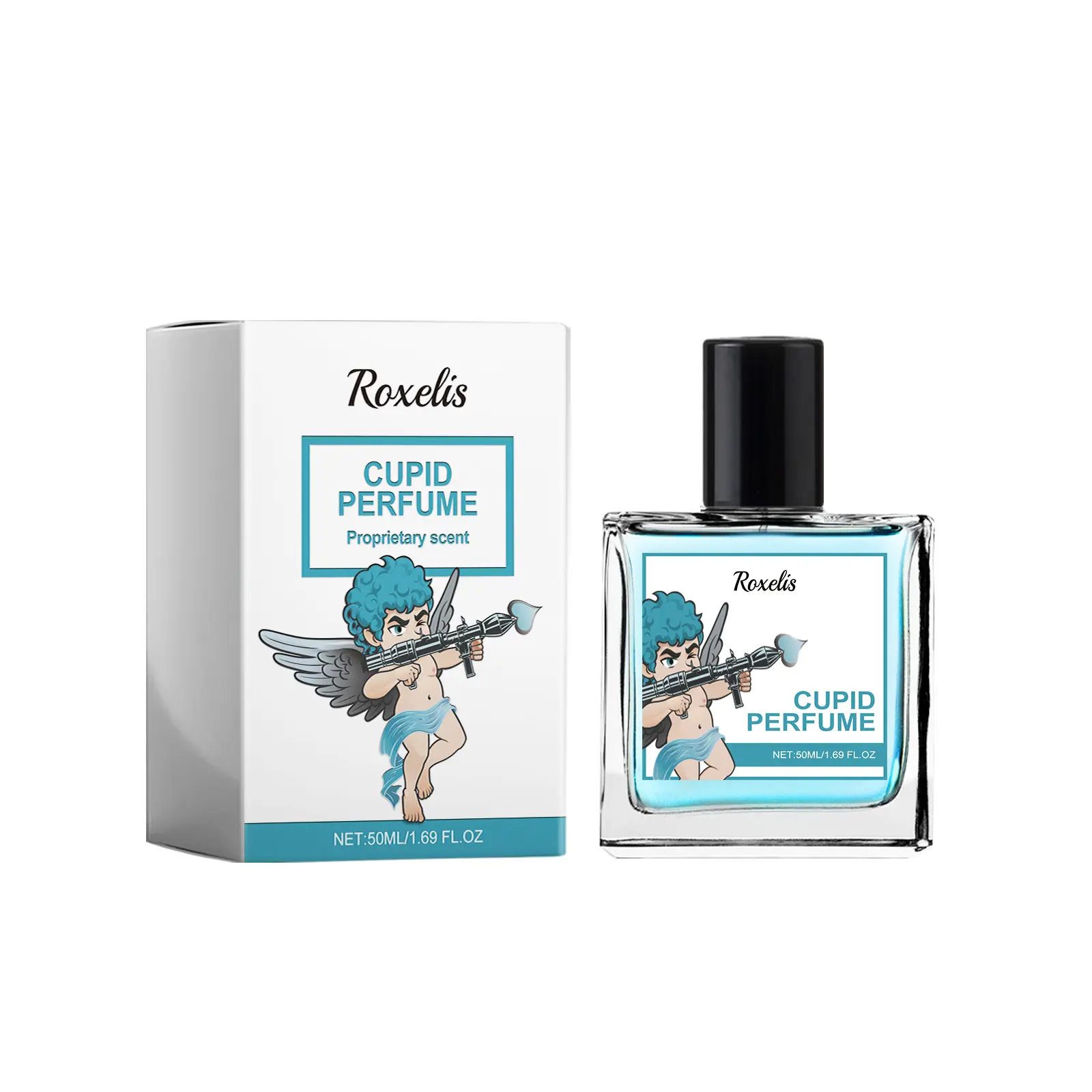 Cupid Eau De Parfum Spray - Long-Lasting Unisex Fragrance with Chamomile & Pepper Seeds, Portable Miniature Perfume in Atomizer Bottle, Unisex Miniature Perfume Spray, Signature Scent, Spray Wrists/Neck