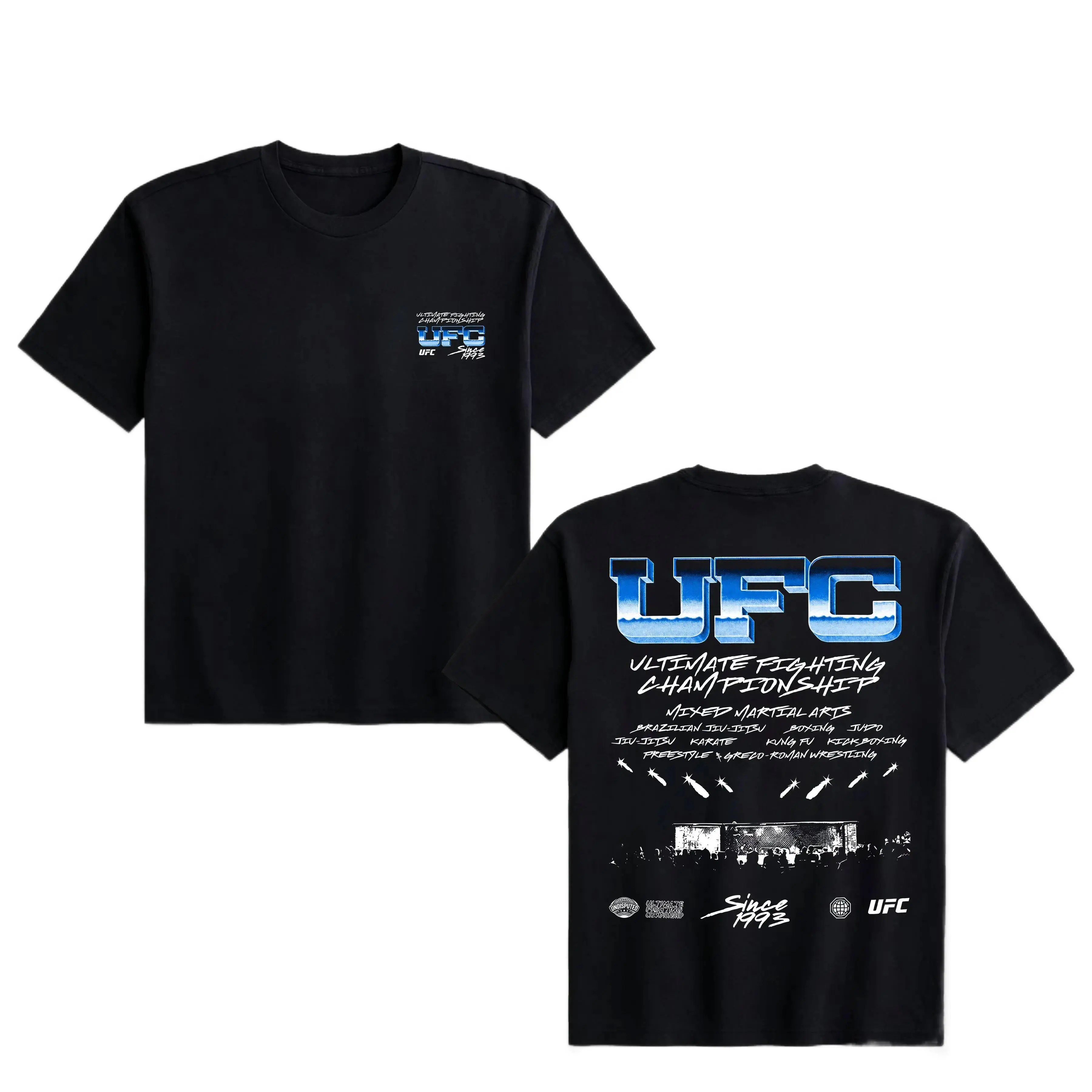 Unisex UFC Since 1993 Tee Shirt, UFC Ultimate Fighting Championship Tee, UFC Sports Shirt, UFC Vintage Cotton Tee, UFC Merch, Unisex Graphic Tee Cotton Direct-to-Garment Print, Vintage Casual Style Gift