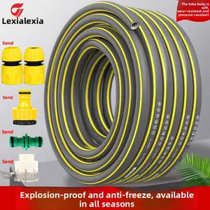 High-pressure car wash hose, household hose for watering flowers, explosion-proof and frost-resistant, 1/2 inch thickened frost-resistant water hose