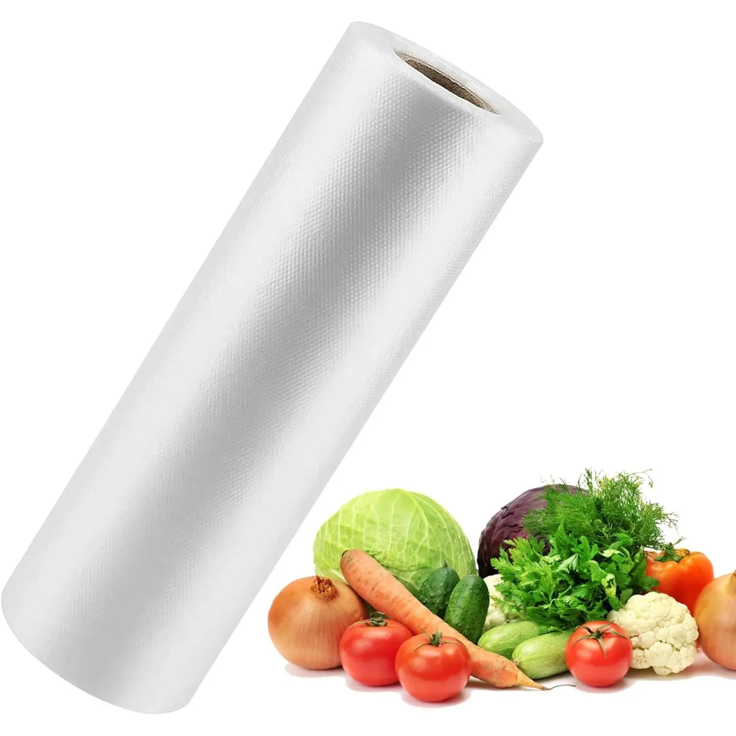 12”×16” Clear Plastic Produce Bags Roll, Food Storage Bags for Bread, Vegetables, Fruits, Refrigerator Storage, Kitchen,350 Pcs/Roll.