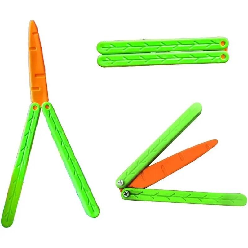 Carrot Butterfly Decompression Toy, Stress Relief Fidgeting, Rich Colors & Original Shape, 3D Printed Sturdy Toy, Large Size Ideal for Relaxation