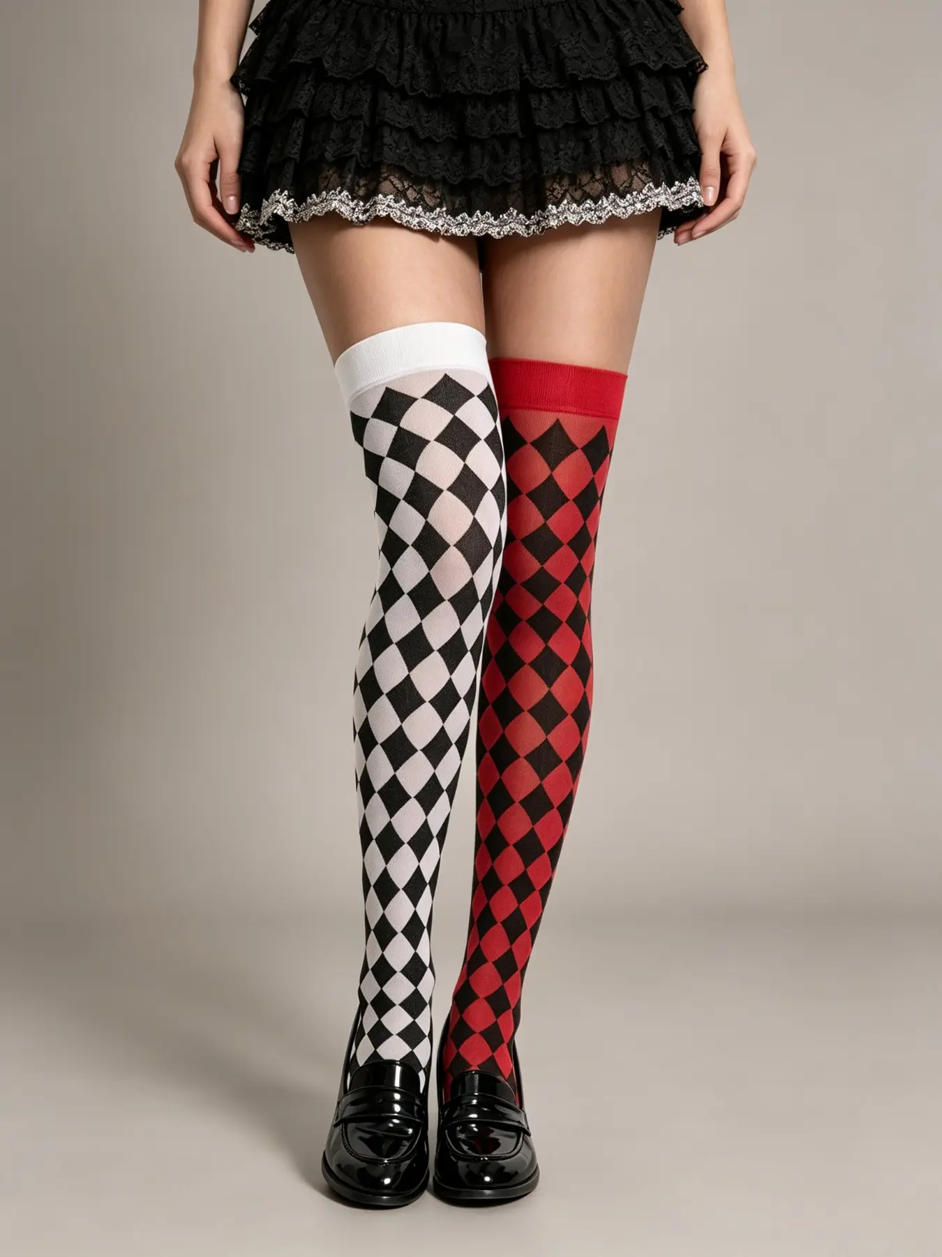 Women's Halloween Knee-High Stockings, Sexy Style, Perfect for Dates, Anniversaries, Parties, Music Festivals, Floral Pattern, All Seasons