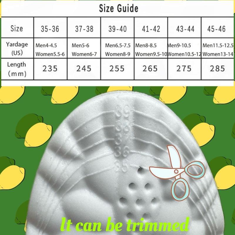 Women's Men's Insoles, Shock Absorbing Insoles, Men's Women's Cloud Sole, Men's 4D Cloud Sole, Anti-Fatigue, Shock Absorption, Foot Pain Relief, Grey