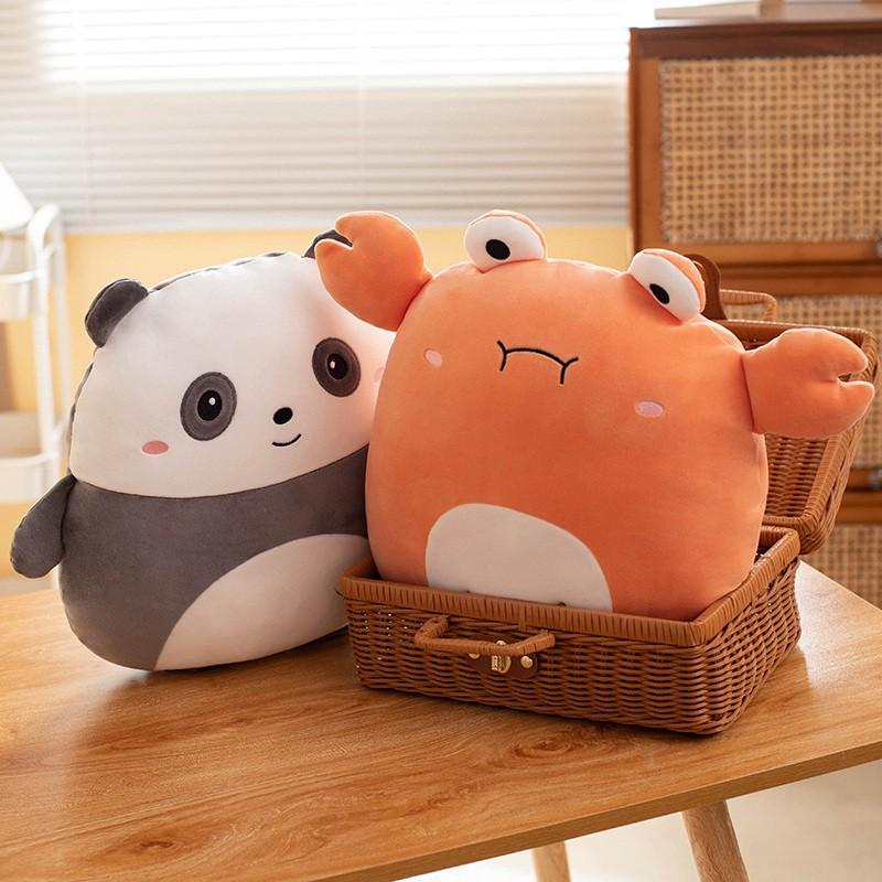 40cm Cuddly Squishy Penguin Pig Rabbit Panda Crab Kawaii Zoo Animal Plush Pillow Soft Plushie Peluche Doll Kids Birthday Gift