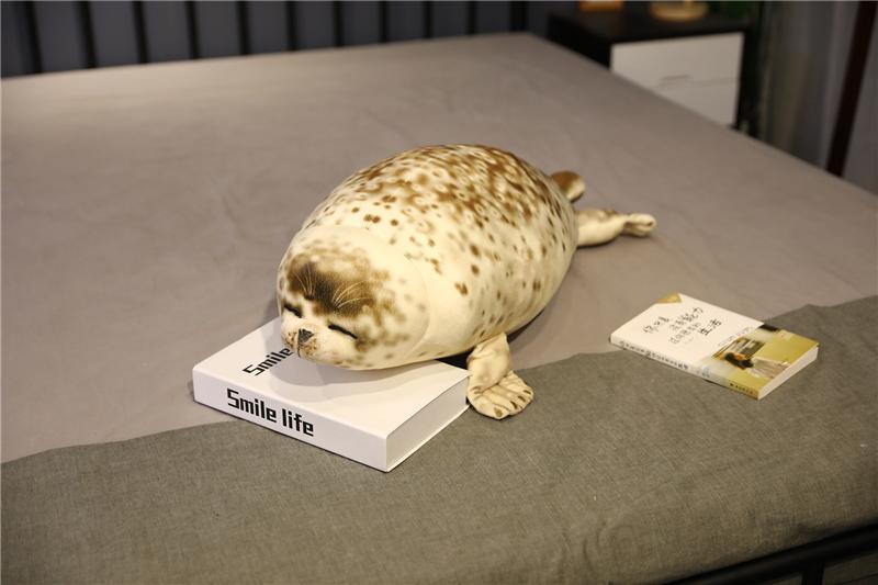120CM Giant Lovely Sea Lion Plush Toys Kawaii Sea World Animal Seal Throw Pillow Stuffed Sleeping Pillow Doll Kids Birthday Gift