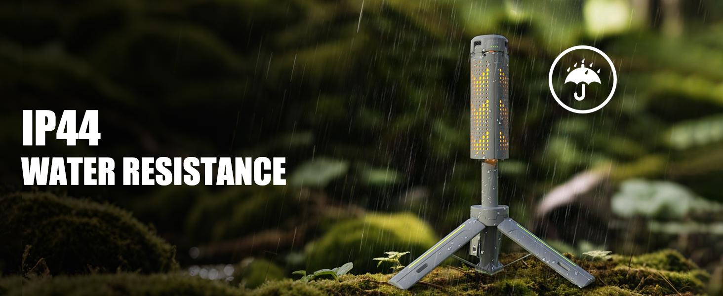 40" Telescopic Camping Lights with Stand, 8000mAh Rechargeable LED Work Light & Camp Lantern, 1000LM Portable Tripod Lamp, 20H Runtime for Power Outages, Survival Gear and Camping Essentials