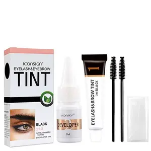 Korean Glow Eyebrow Paste Waterproof Long Lasting Eyebrow Tint with Skin Care Formula for Hair Eyebrow Set