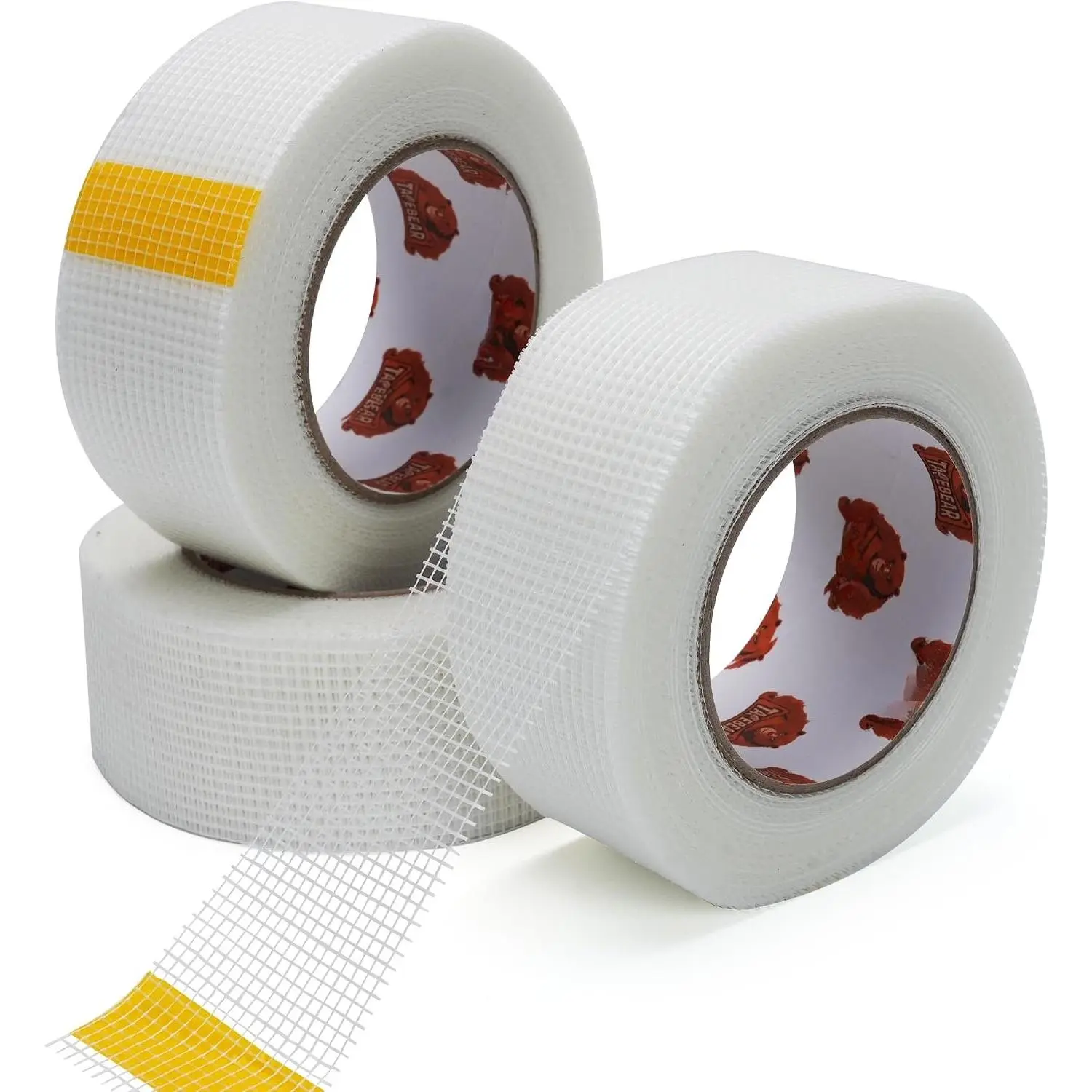 Drywall Tape Fiberglass Mesh Tape 2" x 148Feet Self-Adhesive | Drywall Repair Joint Tape for Wall Seam Sheetrock Hole Ceiling Crack Repair, 3Rolls