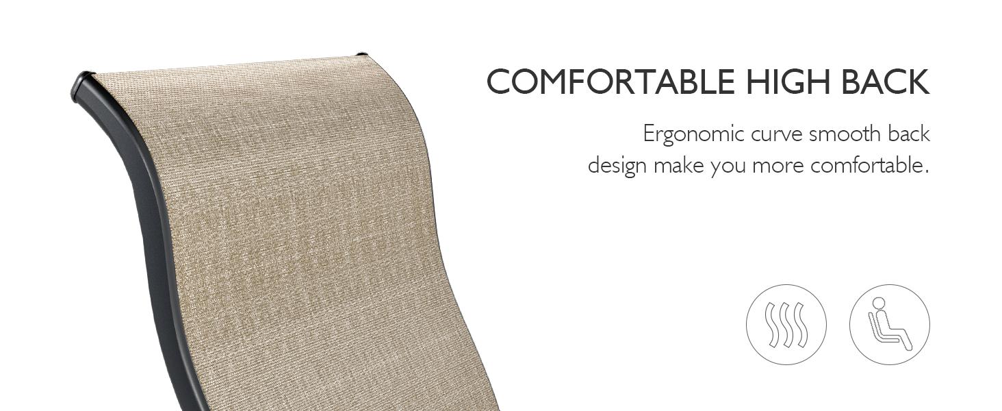 UDPATIO Patio Dining Chairs Set of 4 Outdoor Dining Chairs with High Back Patio Furniture Chairs with Armrest Metal Frame for Lawn Garden Backyard UDPATIO Patio Dining Chairs Set of 4 Outdoor Dining Chairs with High Back Patio Furniture Chairs with Armrest Metal Frame for Lawn Garden Backyard