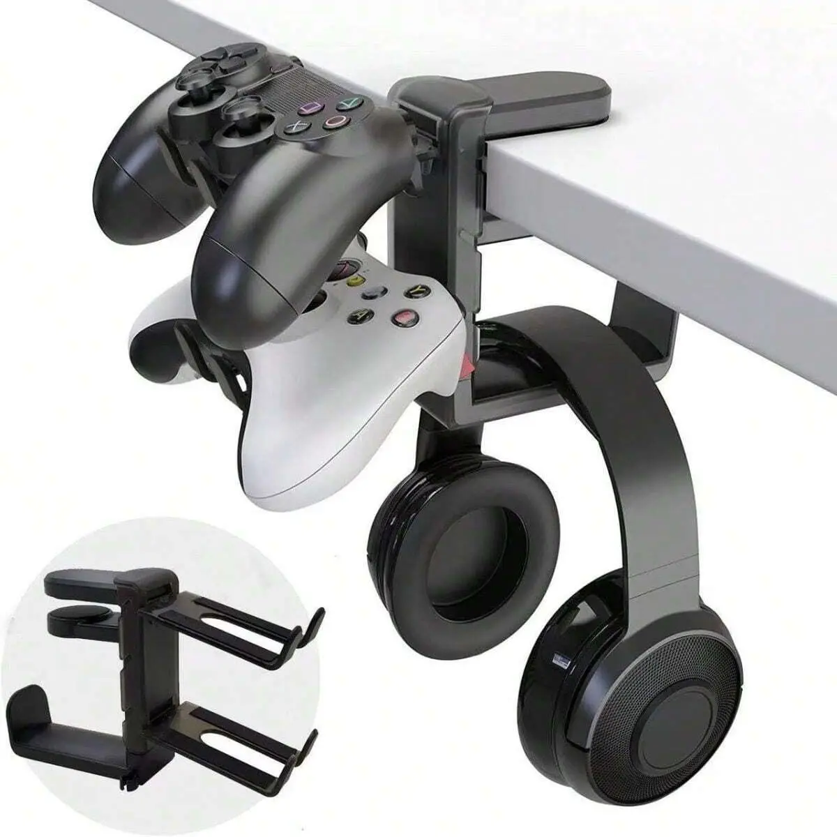 Game Controller Headset Organizer Storage, Universal Stand No Installation Required, Keep Desk Clutter-Free, Fits Ps5/ps4/xbox/nintendo Switch Pro Controllers