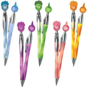 Color changing Mood Fun Guy Pen - set of 10, Green To Yellow, Orange To Yellow, Blue To White,  To , Tropical Red To Orange (Colors as shown in the picture may vary)