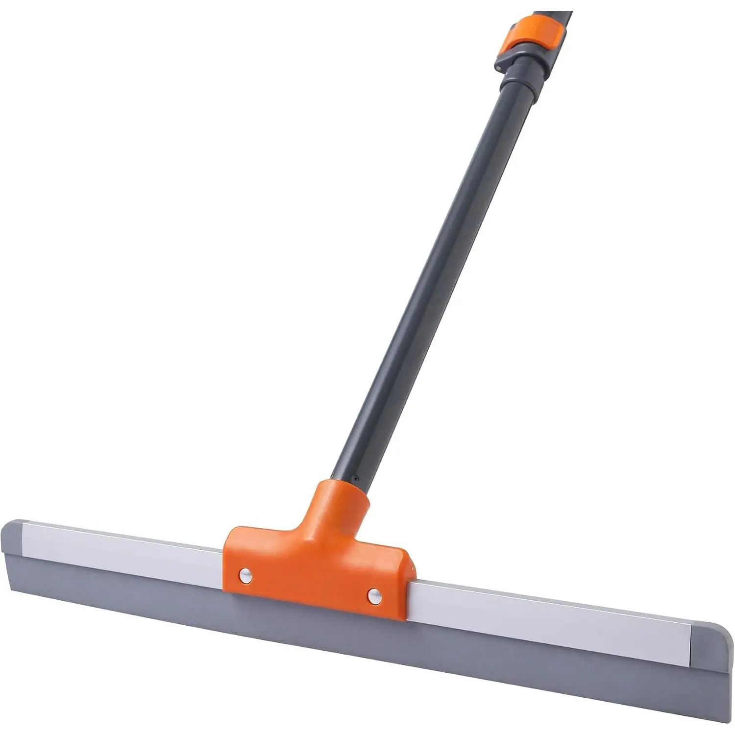 Rubber Floor  with Extendable Long Handle | Concrete Floor, Tile Floor, Metal Aluminium , Heavy Duty Garage Shower Floor  Broom for Removing Water