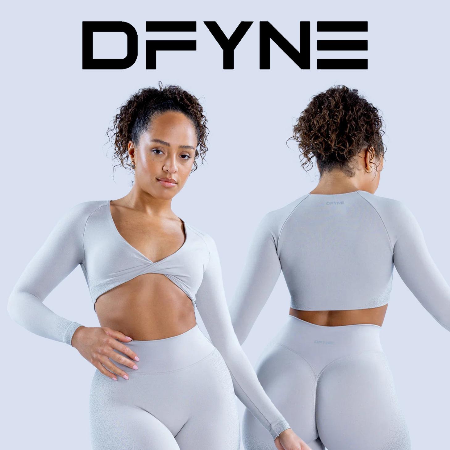 Dfyne Ignite Women's Seamless Long-Sleeve Twisted-Out Loose Fit Fitness Top