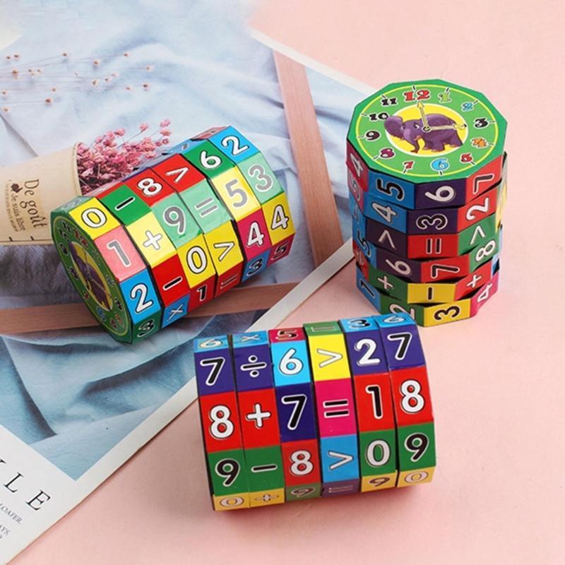 Creative Kids Magic Cube Math Toys Addition Subtraction Multiplication and Division Learning Educational Toy Montessori Toys
