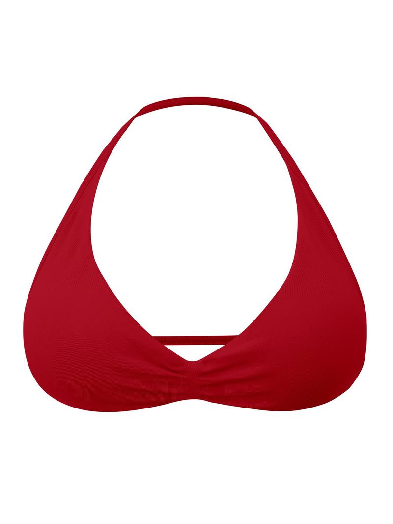 Women's Solid Color Strappy Sports Bra, Breathable Comfortable Backless Padded Impact Strappy Bra, Quick Drying Running Fitness Sports Bra